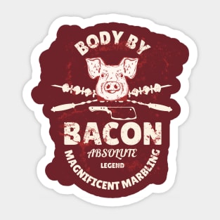 Body By Bacon Sticker